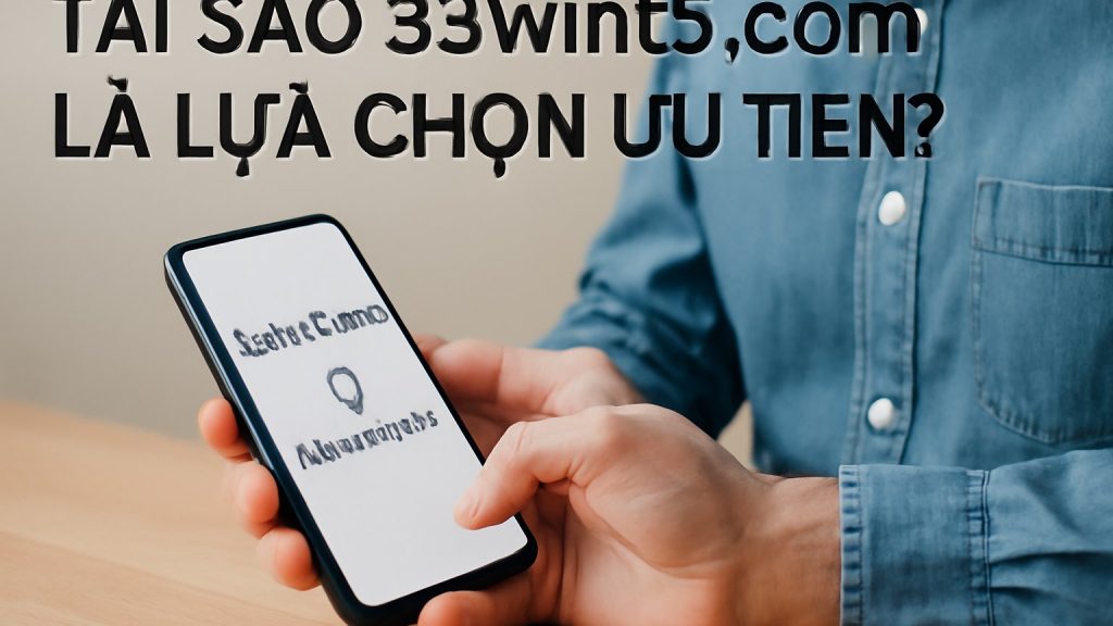 Tại Sao 33wint5.com Là Lựa Chọn Ưu Tiên? Minh họa: Tại Sao 33wint5.com Là Lựa Chọn Ưu Tiên?
