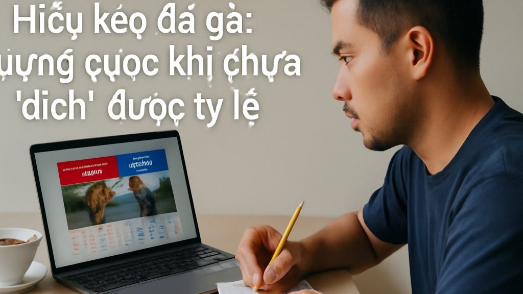 Minh họa: Hiểu kèo đá gà: đừng cược khi chưa “dịch” được tỷ lệ
