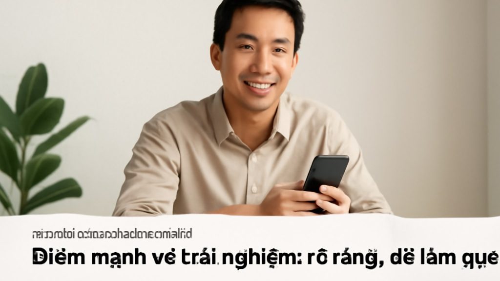 Minh họa: Điểm mạnh về trải nghiệm: rõ ràng, dễ làm quen